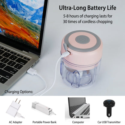 Electric Mini Garlic Chopper (250ML)