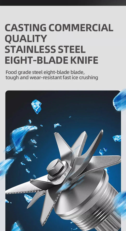 500W Heavy Duty Commercial Blender Stationary Mixer Ice Smoothies Appliances for Kitchen Professional High Power Food Processor