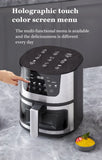 High Quality Large 7 L Stainless Steel Air Fryer with Transparent Viewing Window