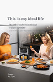 High Quality Large 7 L Stainless Steel Air Fryer with Transparent Viewing Window