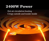 High Quality Large 7 L Stainless Steel Air Fryer with Transparent Viewing Window