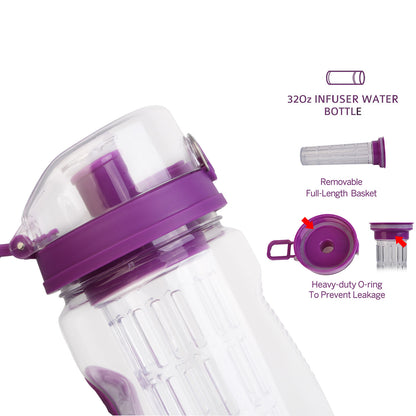 Ultra Portable Fruit Infusing Water Bottle (1000ML / 32OZ)